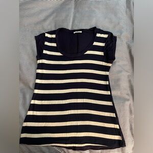 LAMade striped tee- navy and white